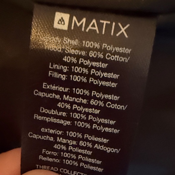 Matix Men's Tan and Black Puffer Jacket - Picture 4 of 5